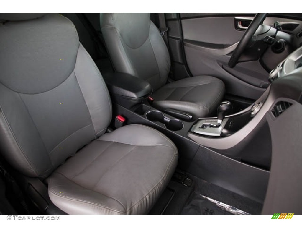 2012 Elantra Limited - Titanium Gray Metallic / Gray photo #23