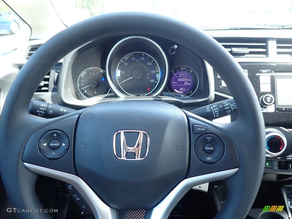 2020 Honda Fit LX Black Steering Wheel Photo #139285011