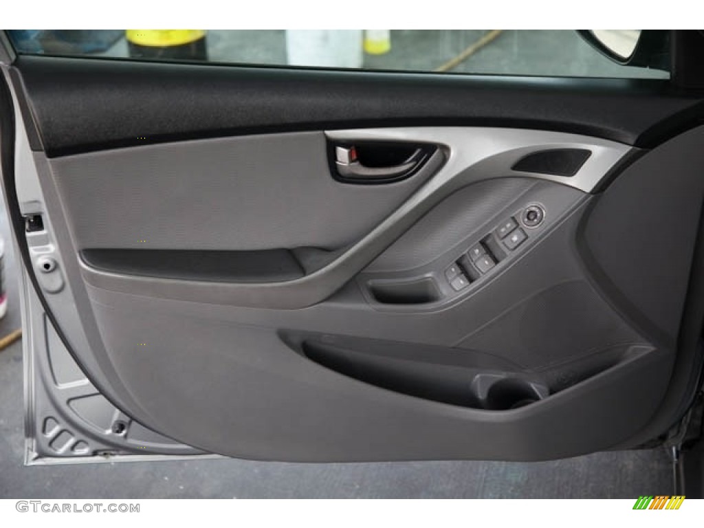 2012 Elantra Limited - Titanium Gray Metallic / Gray photo #28