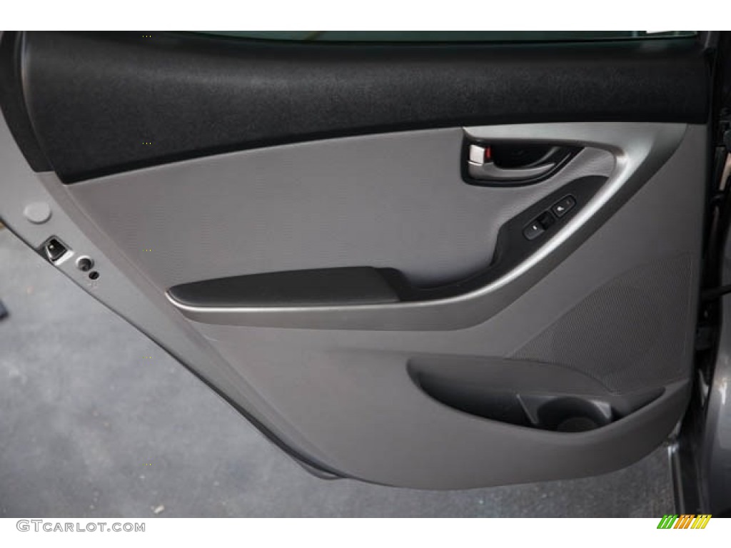 2012 Elantra Limited - Titanium Gray Metallic / Gray photo #30