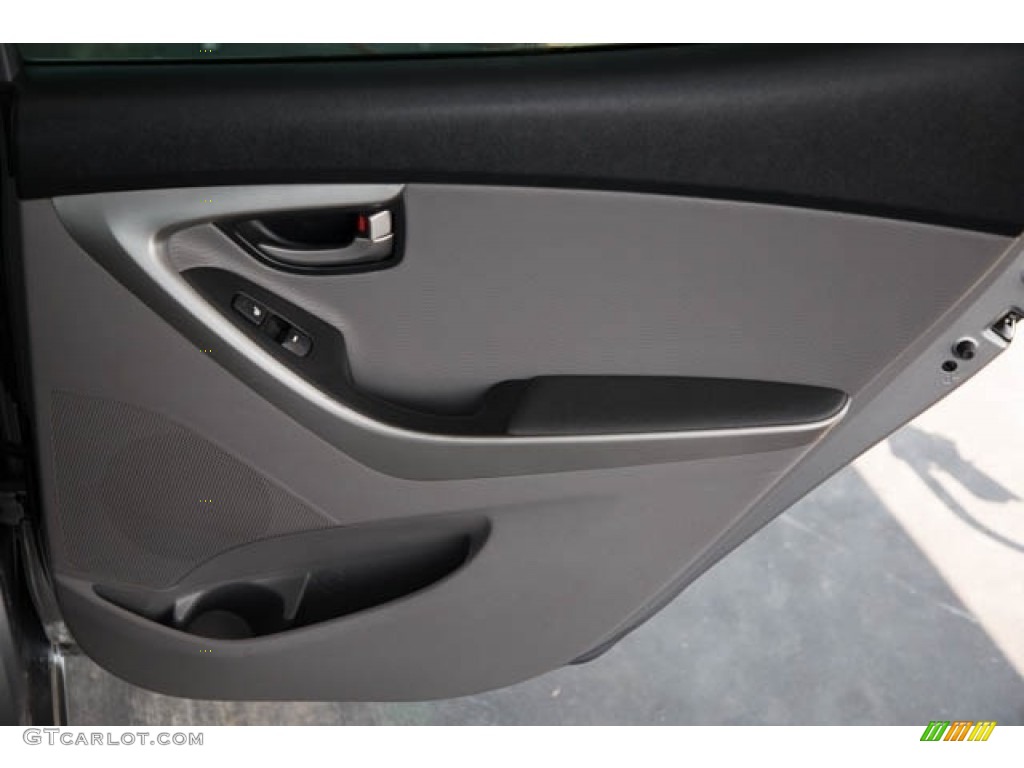 2012 Elantra Limited - Titanium Gray Metallic / Gray photo #31
