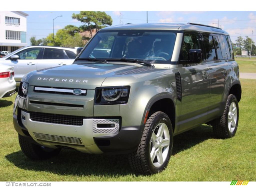 Pangea Green Metallic 2020 Land Rover Defender 110 SE Exterior Photo #139286268