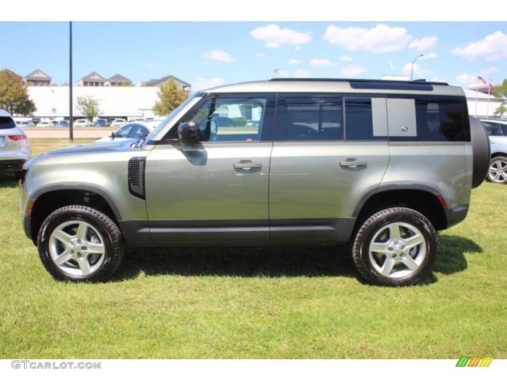 Pangea Green Metallic 2020 Land Rover Defender 110 SE Exterior Photo #139286340