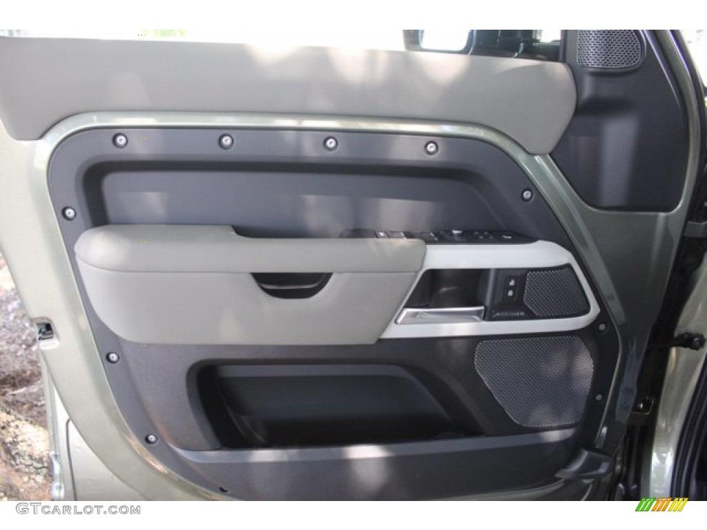 2020 Land Rover Defender 110 SE Khaki Door Panel Photo #139286442