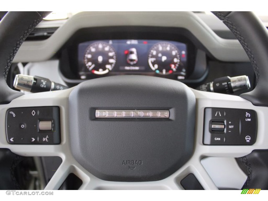 2020 Land Rover Defender 110 SE Khaki Steering Wheel Photo #139286541