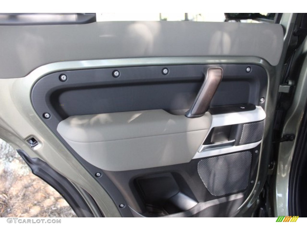 2020 Land Rover Defender 110 SE Khaki Door Panel Photo #139286706