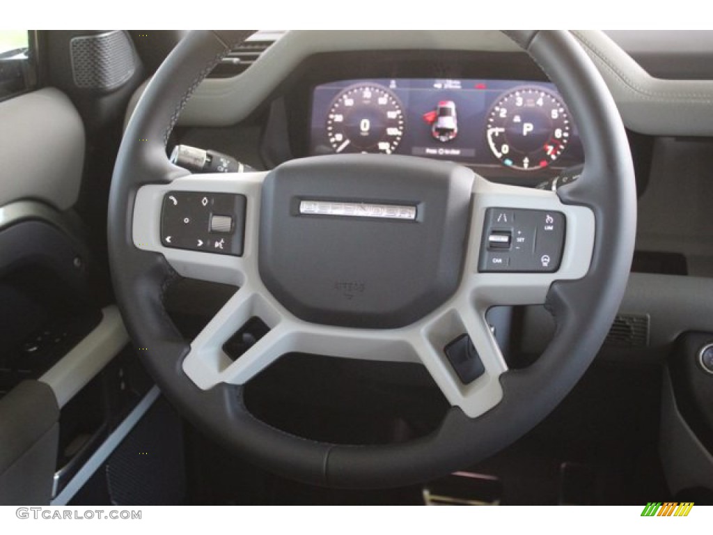 2020 Land Rover Defender 110 SE Khaki Steering Wheel Photo #139286772