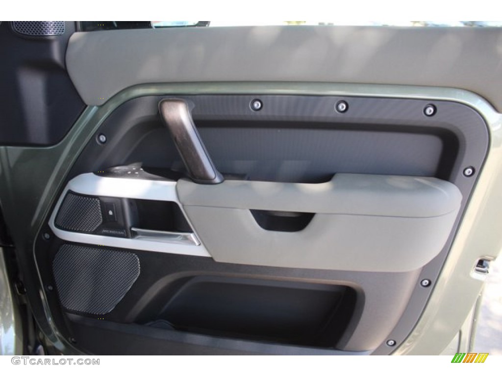 2020 Land Rover Defender 110 SE Khaki Door Panel Photo #139286823
