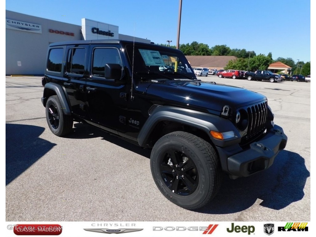 2020 Wrangler Unlimited Sport 4x4 - Black / Black photo #1