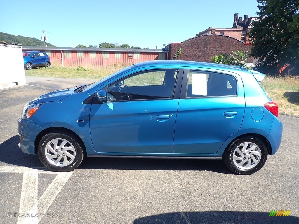 Sapphire Blue 2017 Mitsubishi Mirage SE Exterior Photo #139287831