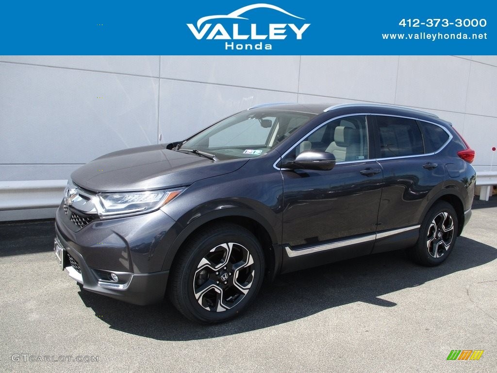 2018 CR-V Touring AWD - Gunmetal Metallic / Gray photo #1