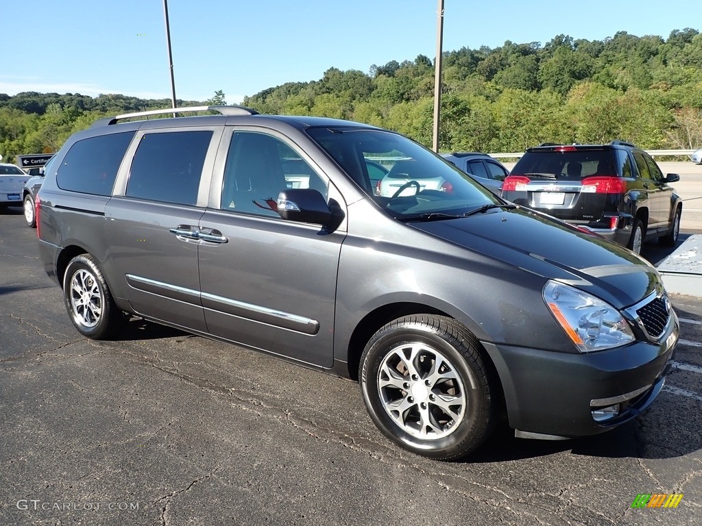 Platinum Gray 2014 Kia Sedona EX Exterior Photo #139288320
