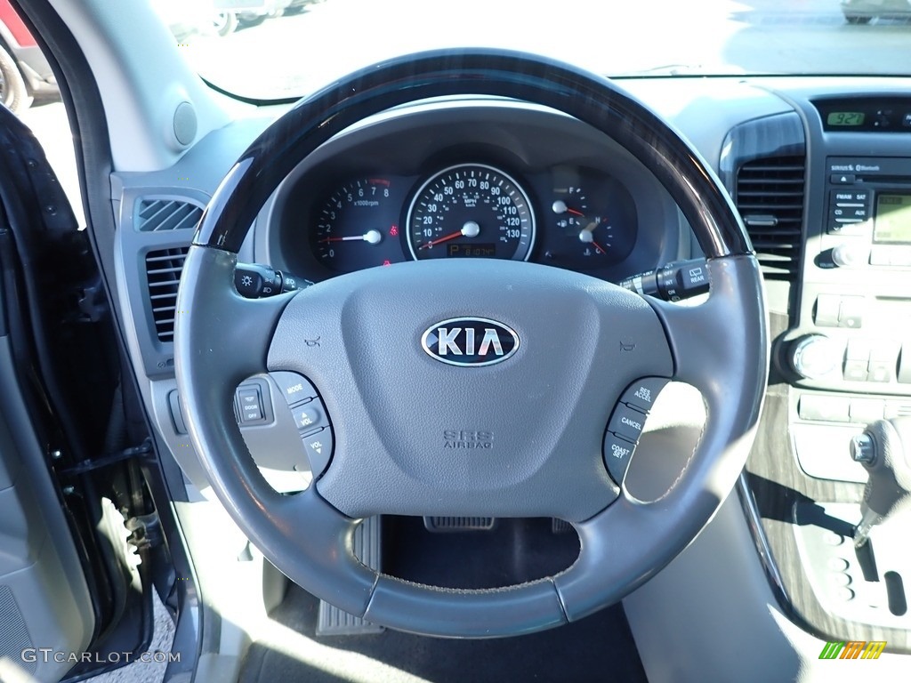 2014 Kia Sedona EX Gray Steering Wheel Photo #139288779