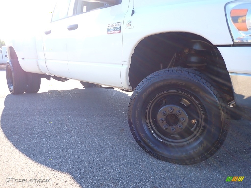 2008 Ram 3500 SLT Quad Cab 4x4 Dually - Bright White / Medium Slate Gray photo #3