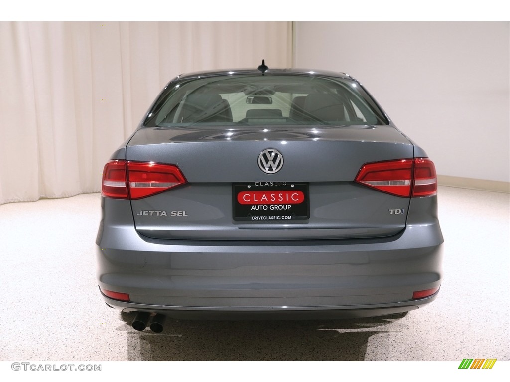 2015 Jetta TDI SEL Sedan - Platinum Gray Metallic / Titan Black photo #16