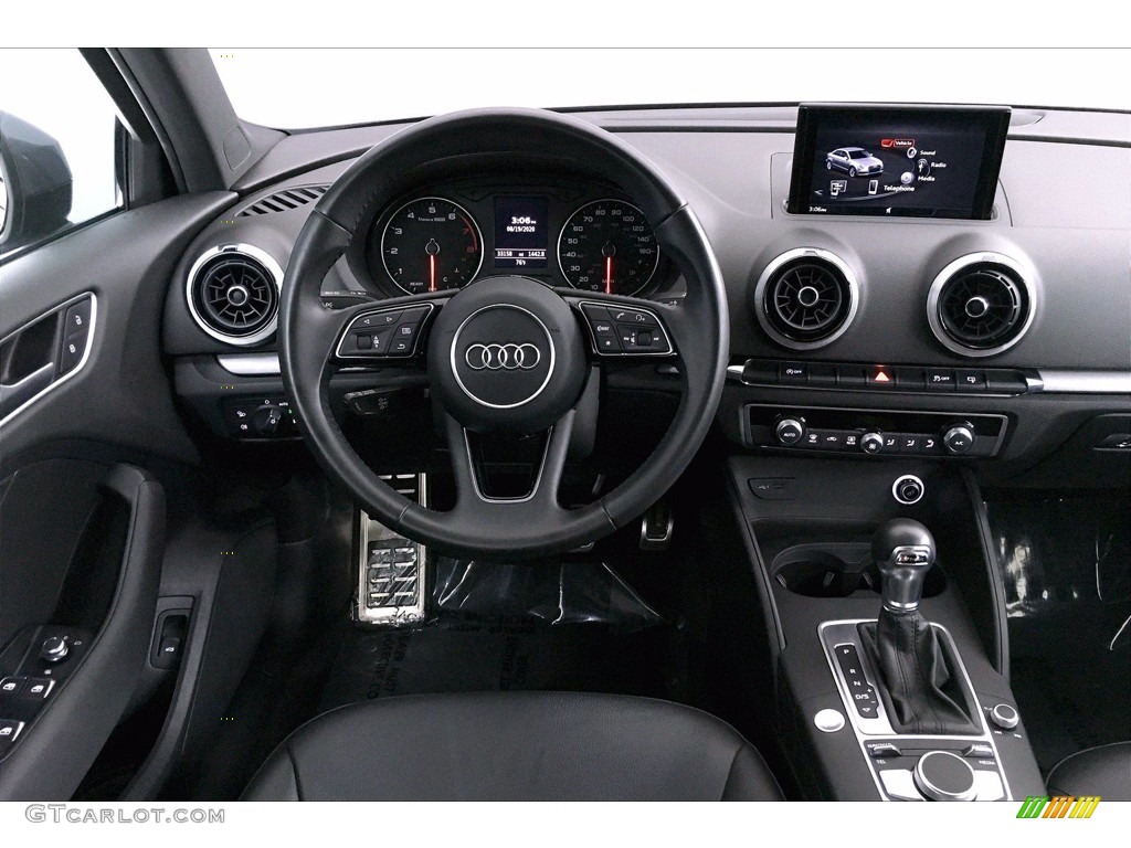 2017 Audi A3 2.0 Premium Black Dashboard Photo #139292037
