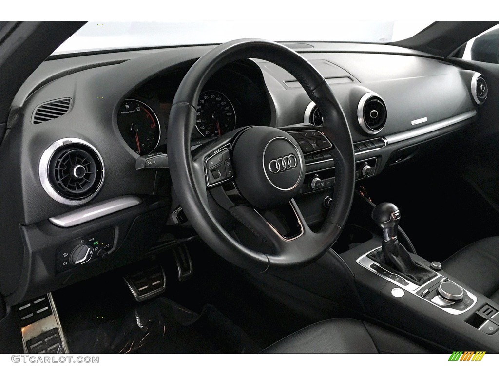 2017 Audi A3 2.0 Premium Black Dashboard Photo #139292370