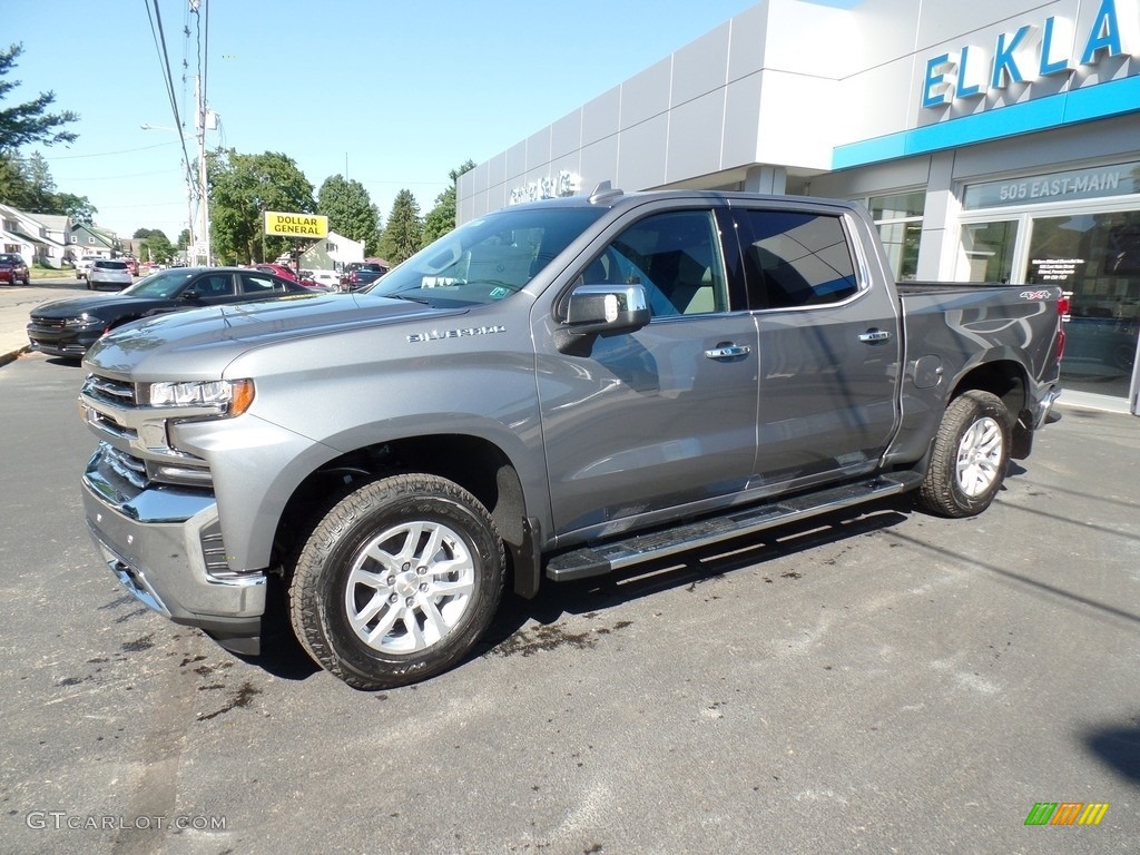 2020 Silverado 1500 LTZ Crew Cab 4x4 - Satin Steel Metallic / Gideon/­Very Dark Atmosphere photo #12