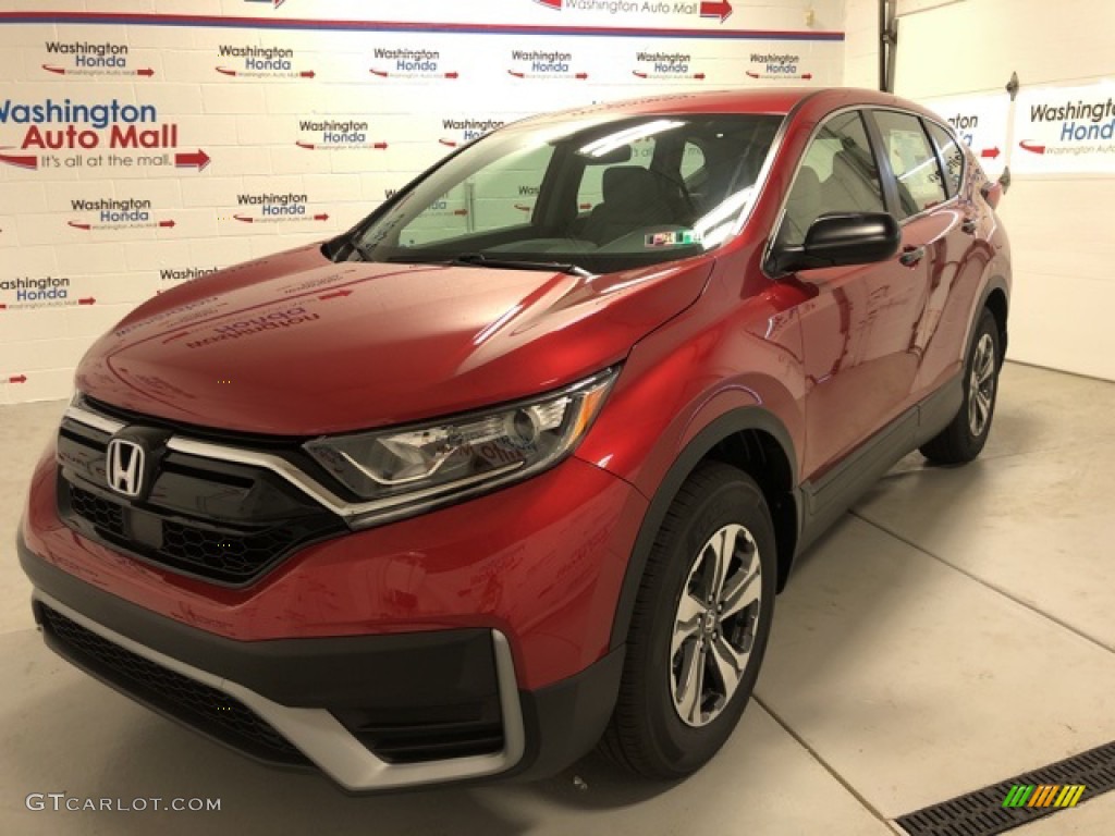 2020 CR-V LX AWD - Radiant Red Metallic / Gray photo #1
