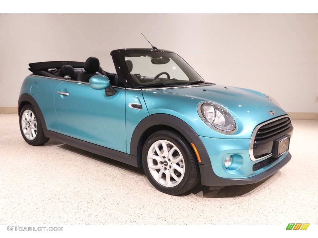 2017 Convertible Cooper - Caribbean Aqua / Carbon Black photo #1