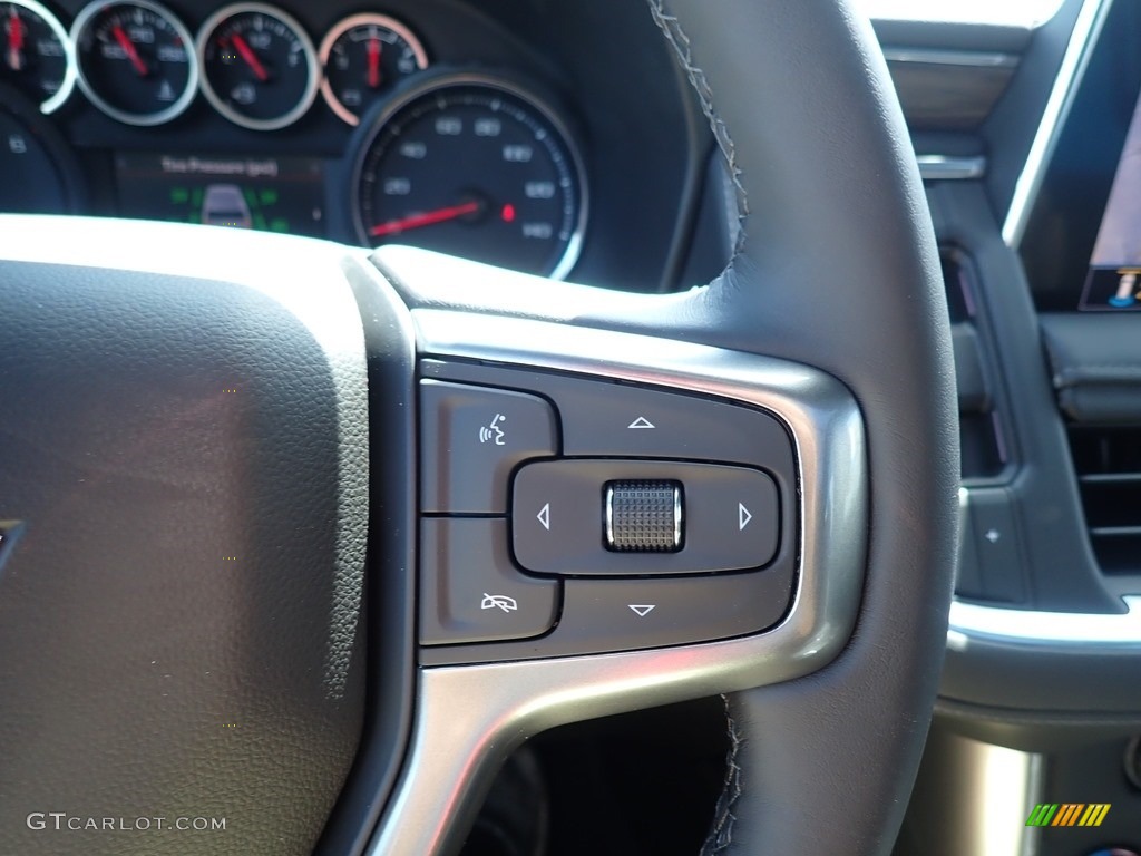 2021 Chevrolet Tahoe Z71 4WD Jet Black Steering Wheel Photo #139294895