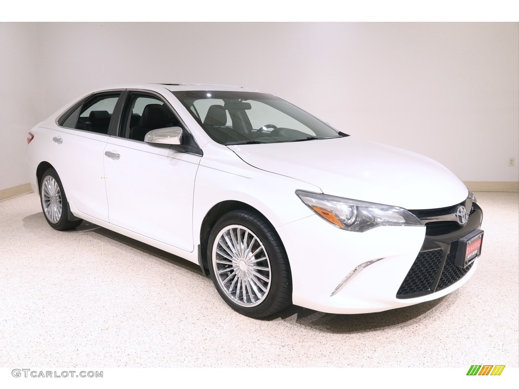 Blizzard Pearl White Toyota Camry