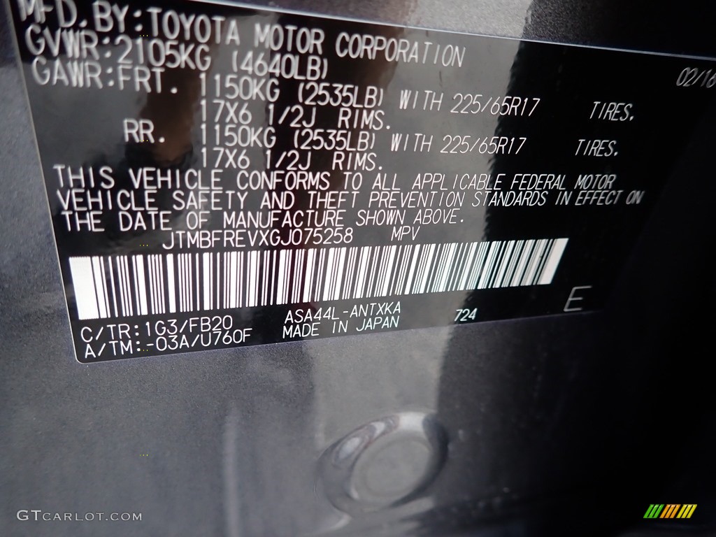 2016 RAV4 LE AWD - Magnetic Gray Metallic / Black photo #14