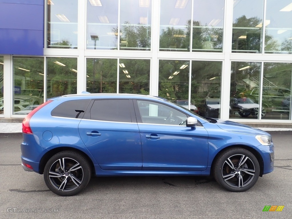 Bursting Blue Metallic 2017 Volvo XC60 T6 AWD R-Design Exterior Photo #139298371