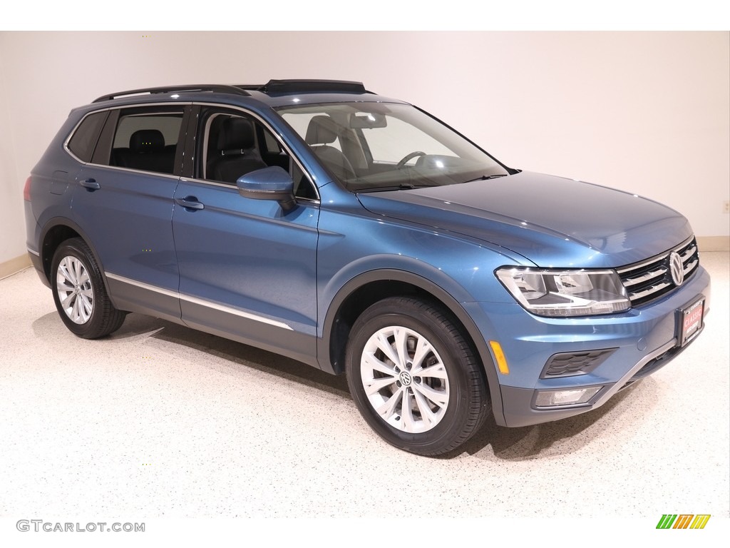 Silk Blue Metallic 2018 Volkswagen Tiguan SE Exterior Photo #139299859