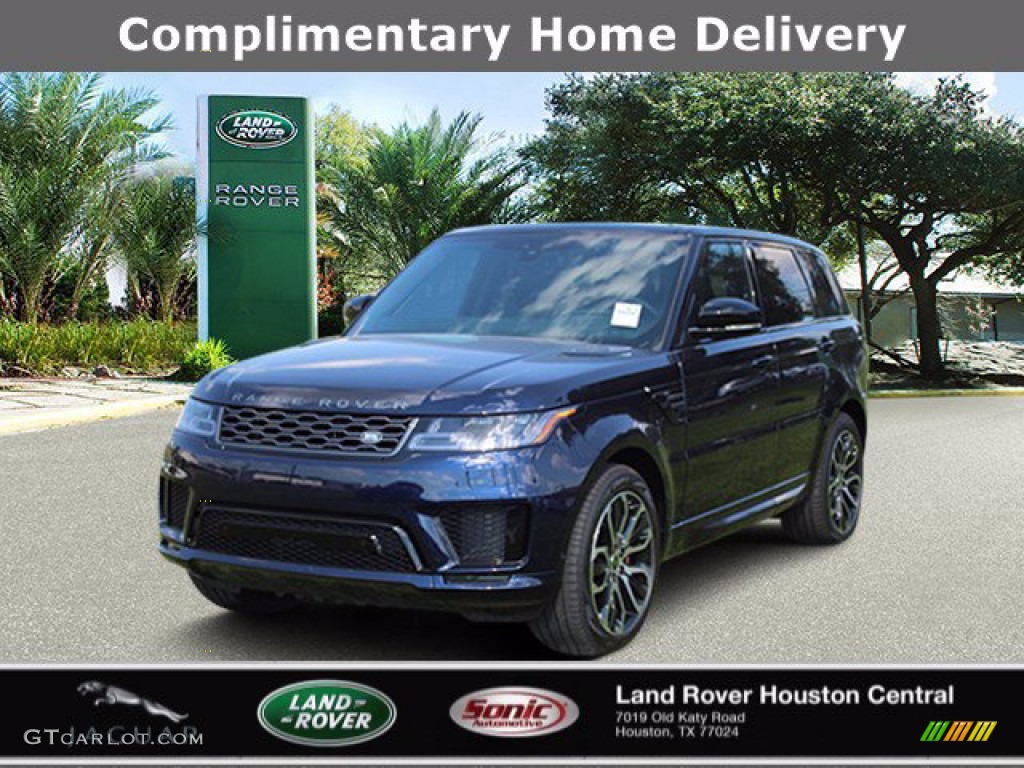 2020 Range Rover Sport HSE Dynamic - Portofino Blue Metallic / Ebony/Ebony photo #1