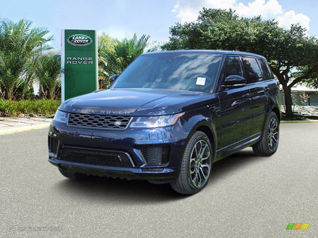 Portofino Blue Metallic 2020 Land Rover Range Rover Sport HSE Dynamic Exterior Photo #139301026