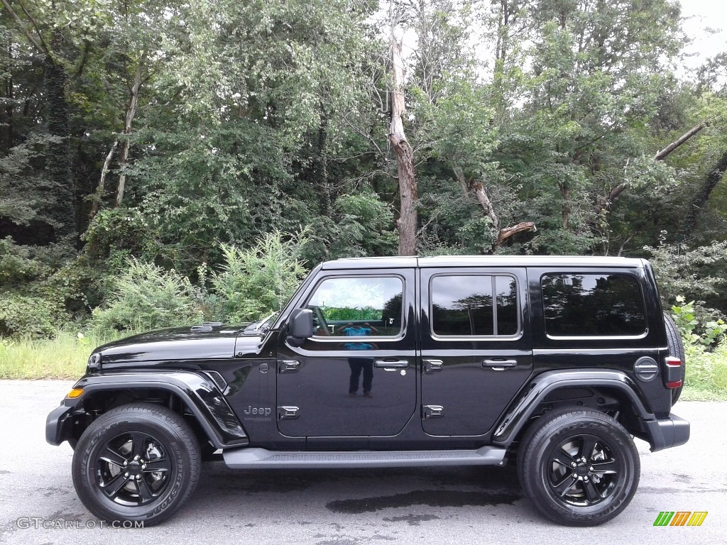 2020 Wrangler Unlimited Sahara 4x4 - Black / Black photo #1