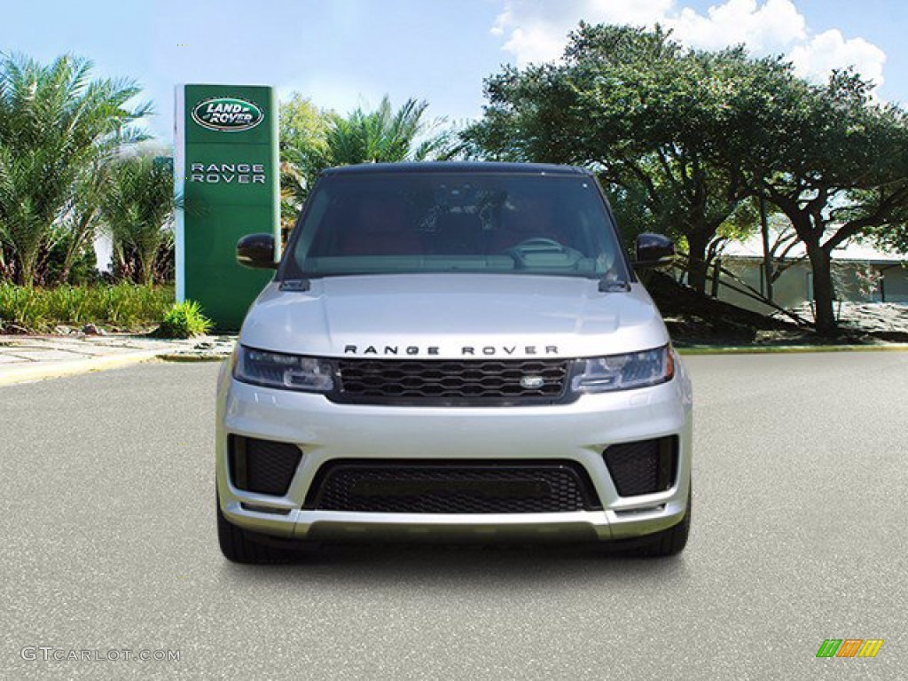 2020 Range Rover Sport HSE Dynamic - Indus Silver Metallic / Ebony/Pimento photo #3