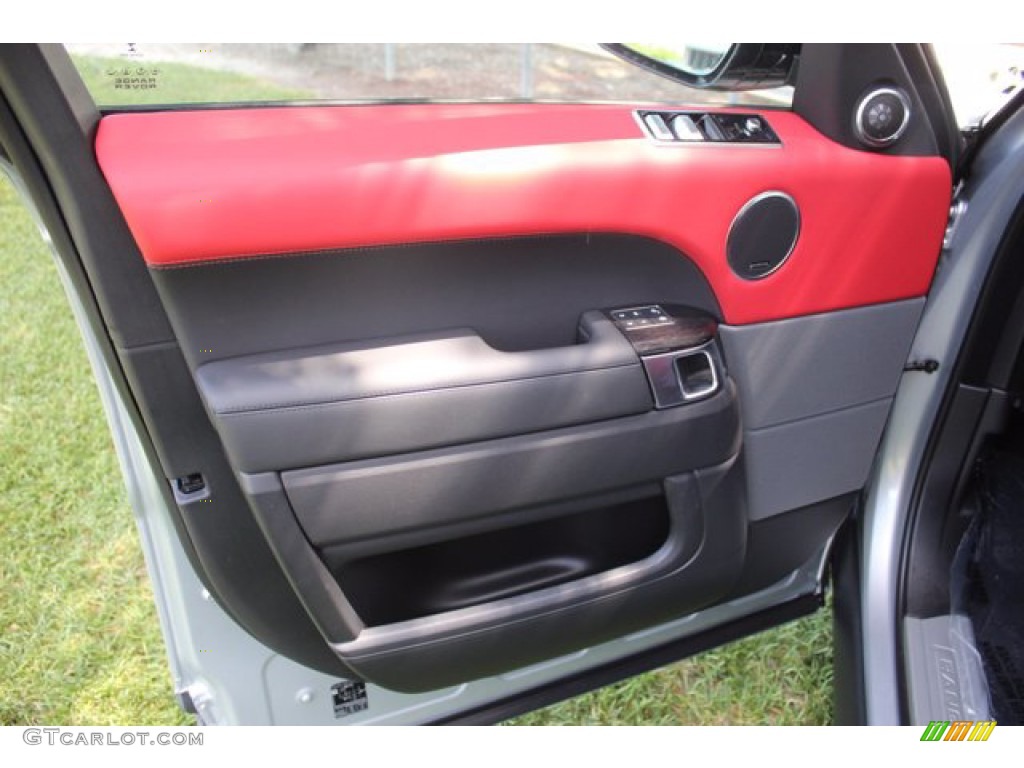 2020 Range Rover Sport HSE Dynamic - Indus Silver Metallic / Ebony/Pimento photo #8