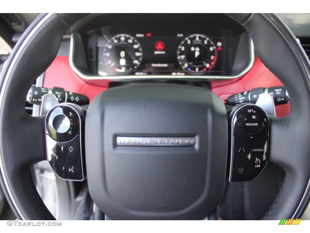 2020 Range Rover Sport HSE Dynamic - Indus Silver Metallic / Ebony/Pimento photo #13