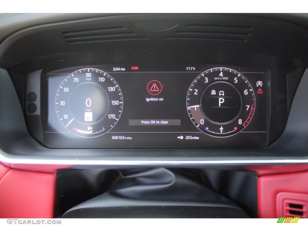 2020 Range Rover Sport HSE Dynamic - Indus Silver Metallic / Ebony/Pimento photo #14