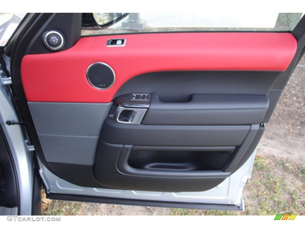 2020 Land Rover Range Rover Sport HSE Dynamic Ebony/Pimento Door Panel Photo #139302987