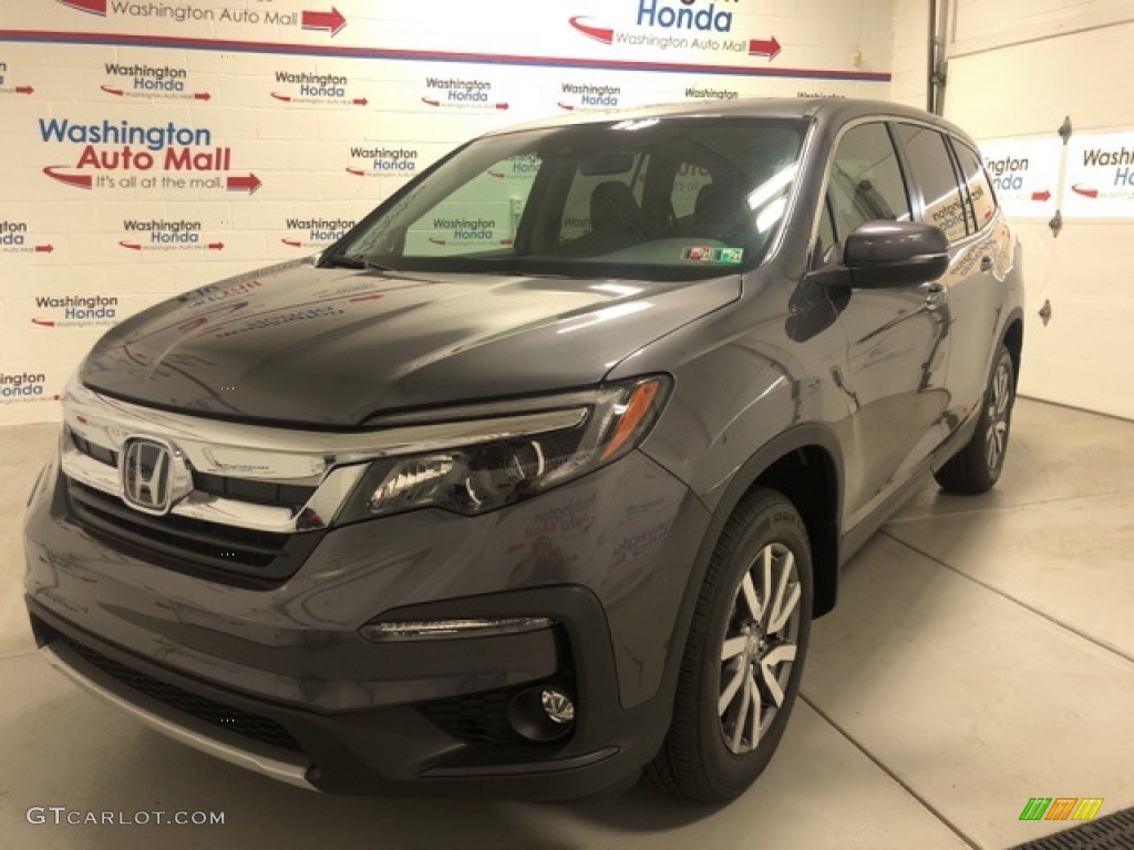 2021 Pilot EX-L AWD - Modern Steel Metallic / Black photo #1