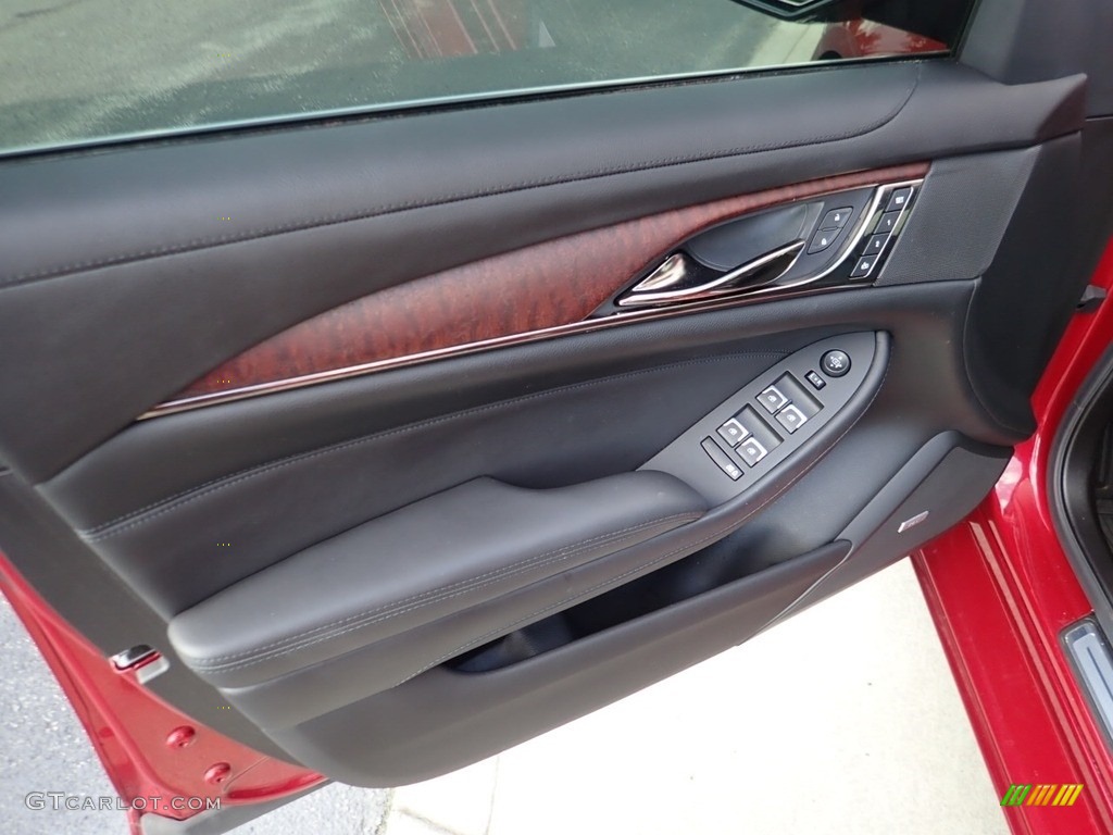 2018 Cadillac CTS Luxury AWD Jet Black/Jet Black Accents Door Panel Photo #139303345