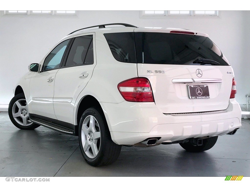 2008 ML 550 4Matic - Arctic White / Macadamia photo #10