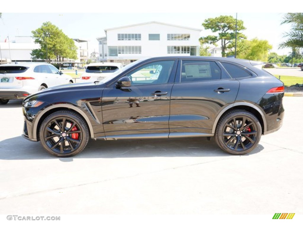 Santorini Black Metallic 2020 Jaguar F-PACE SVR Exterior Photo #139303828
