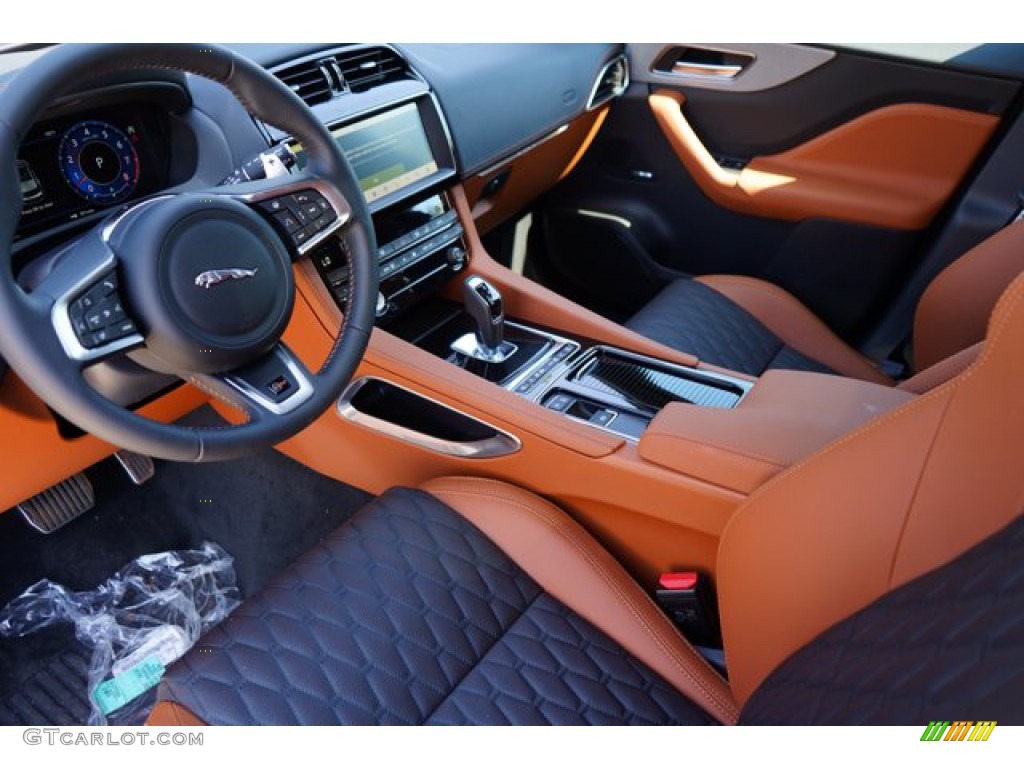 Ebony/Vintage Tan Interior 2020 Jaguar F-PACE SVR Photo #139303951