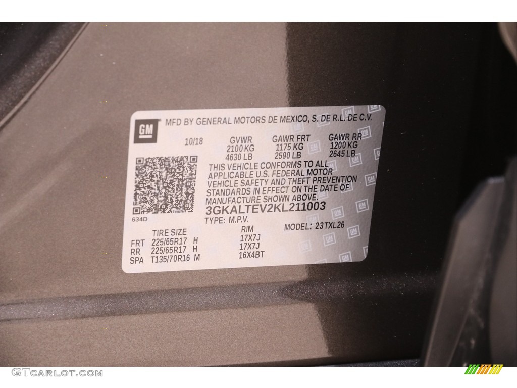 2019 Terrain SLE AWD - Smokey Quartz Metallic / Jet Black photo #18