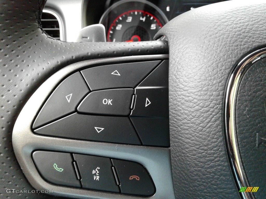 2020 Dodge Charger Scat Pack Black Steering Wheel Photo #139305010