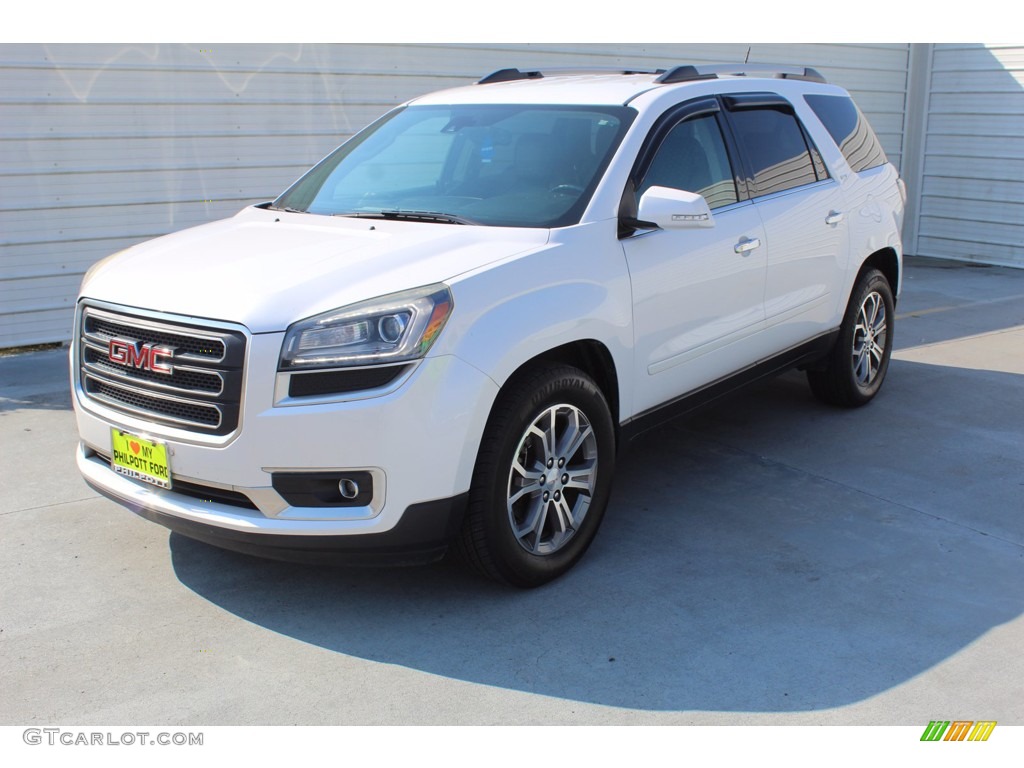 2016 Acadia SLT - White Frost Tricoat / Dark Cashmere photo #4