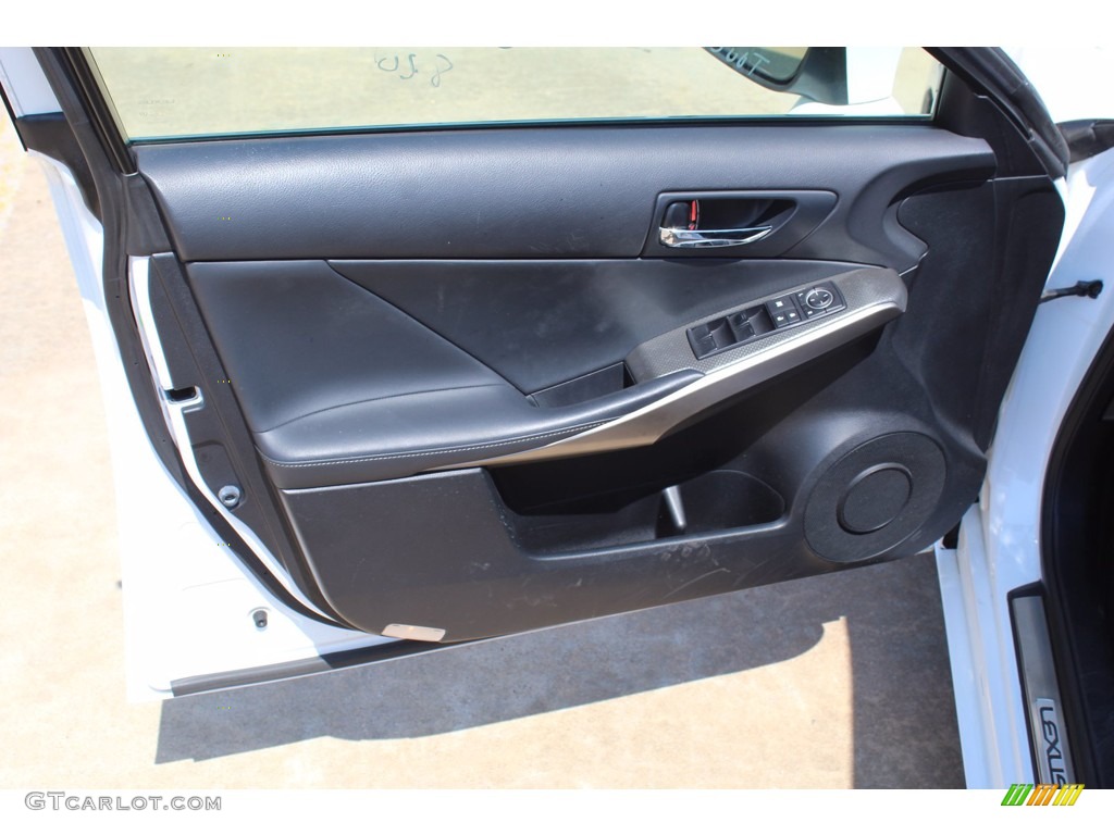 2015 Lexus IS 350 F Sport AWD Black Door Panel Photo #139306957