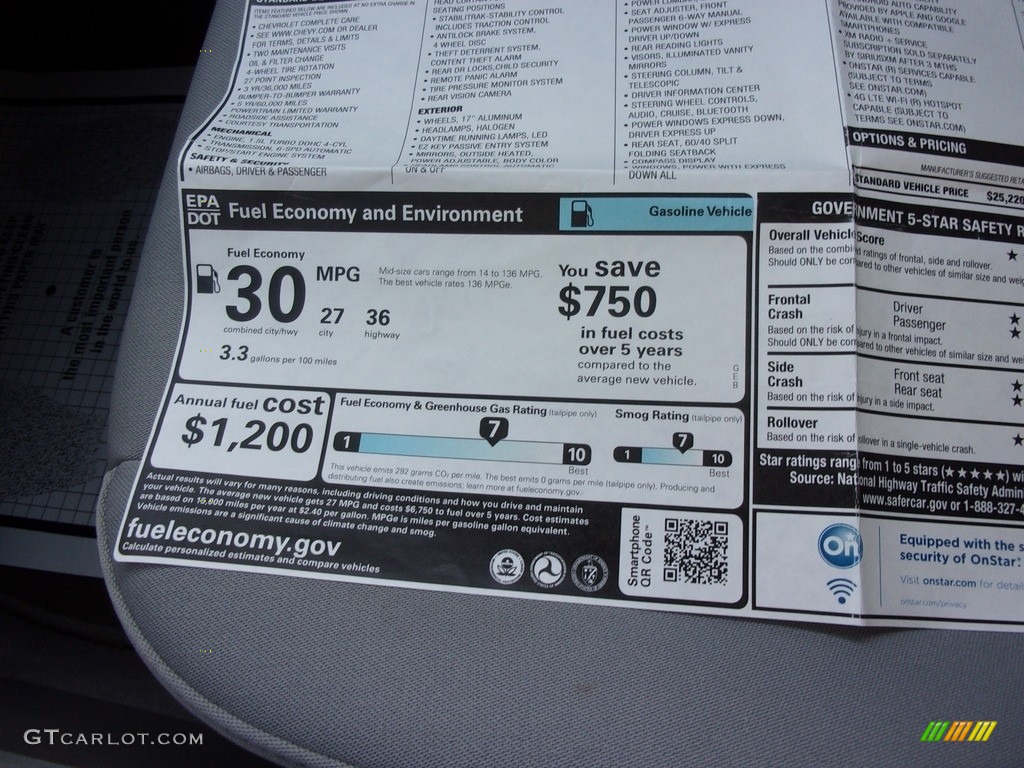 2018 Malibu LT - Arctic Blue Metallic / Dark Atmosphere/­Medium Ash Gray photo #32
