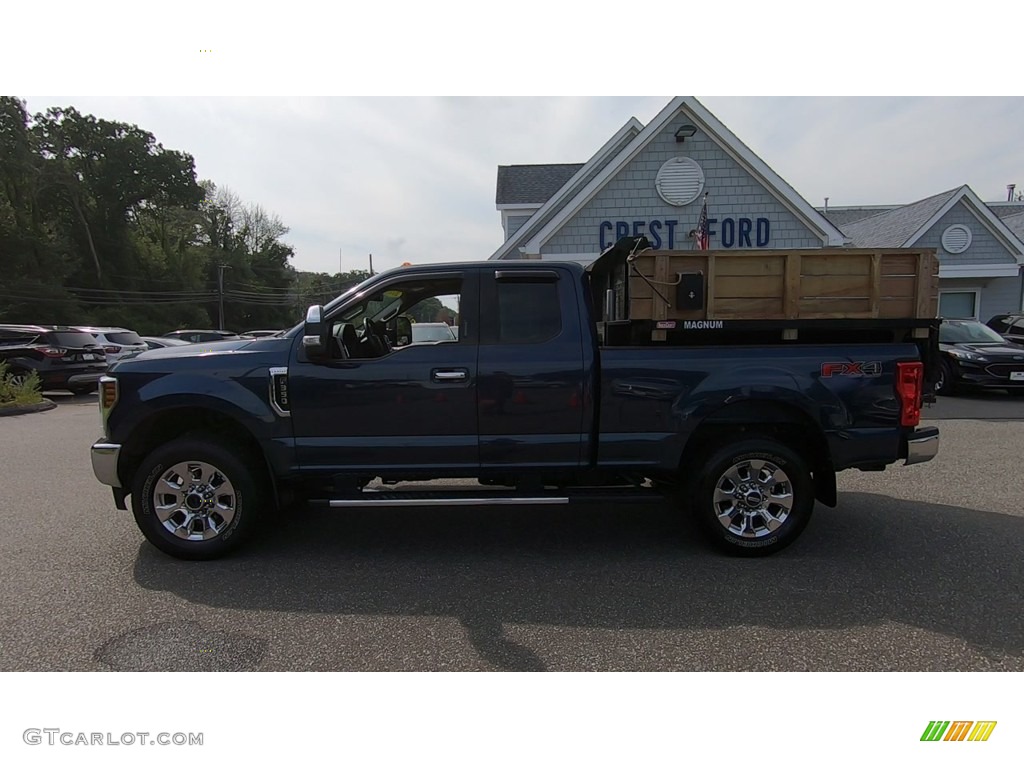 2018 F350 Super Duty Lariat SuperCab 4x4 - Blue Jeans / Black photo #4