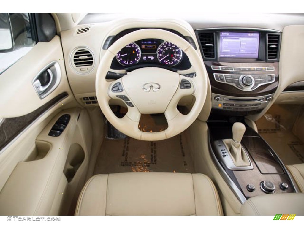2014 Infiniti QX60 3.5 Wheat Dashboard Photo #139309984