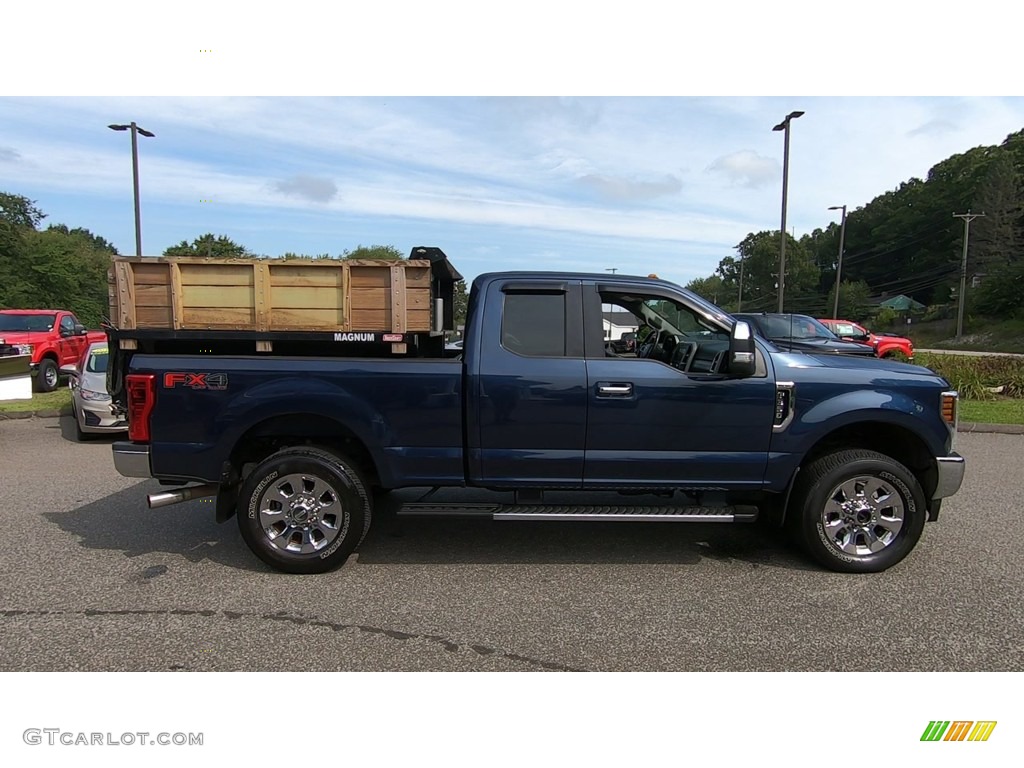 2018 F350 Super Duty Lariat SuperCab 4x4 - Blue Jeans / Black photo #8